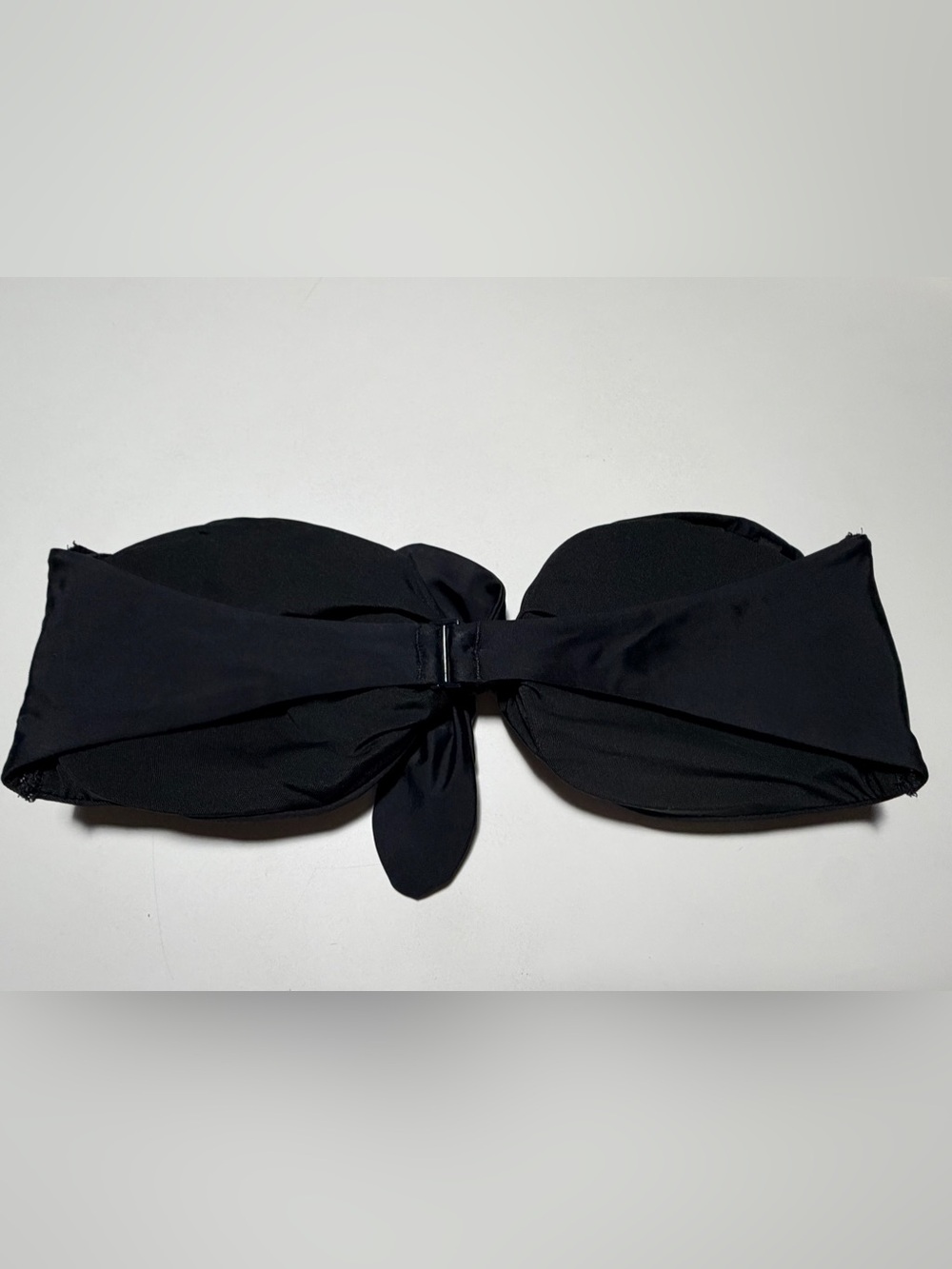 Aerie Black Knot Front Bandeau Bikini Top - Size Large - Picture 3 of 9